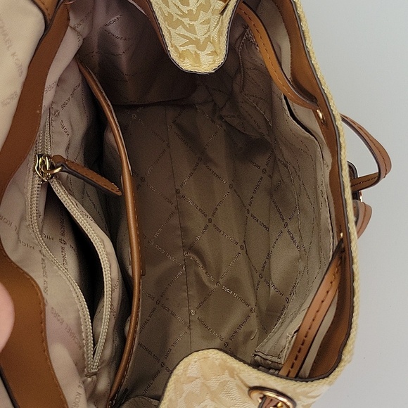 Michael Kors Evie Backpack Purse Tan & Light Brown main image 5